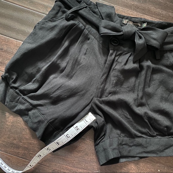 NWT Belted Tie Black Shorts size 0 - Picture 9 of 9